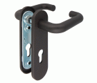 MANILLA 3PB72, ACERO + POLIPROPILENO, NEGRO, CON BOCALLAVE A 72 mm
